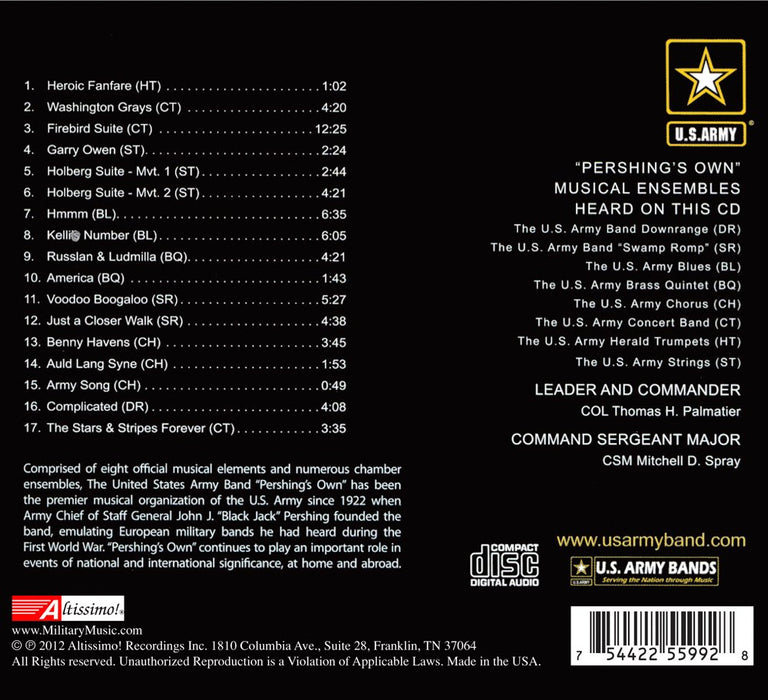 U.S. Army Band Pershing Own - Land Of The Free;