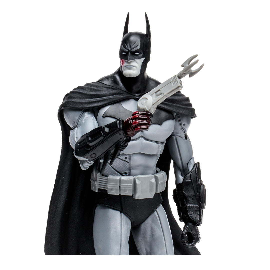 Dc Comics: Mcfarlane Toys - Arkham City Bw Batman - 7 In Collectible Figure;