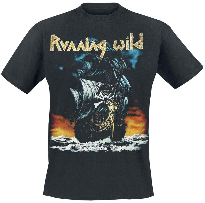 Running Wild - Under Jolly Roger (Album) (T-Shirt Unisex Tg. XL);