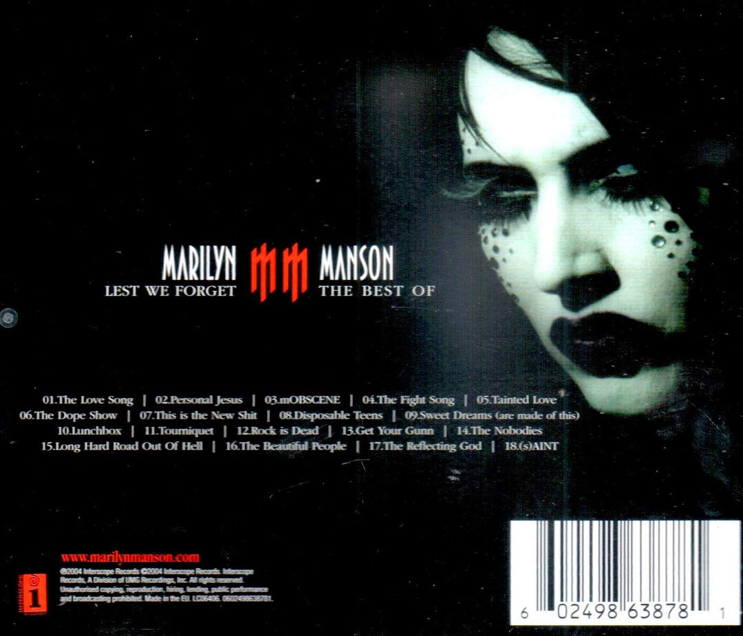 Marilyn Manson - Lest We Forget - Best Of;