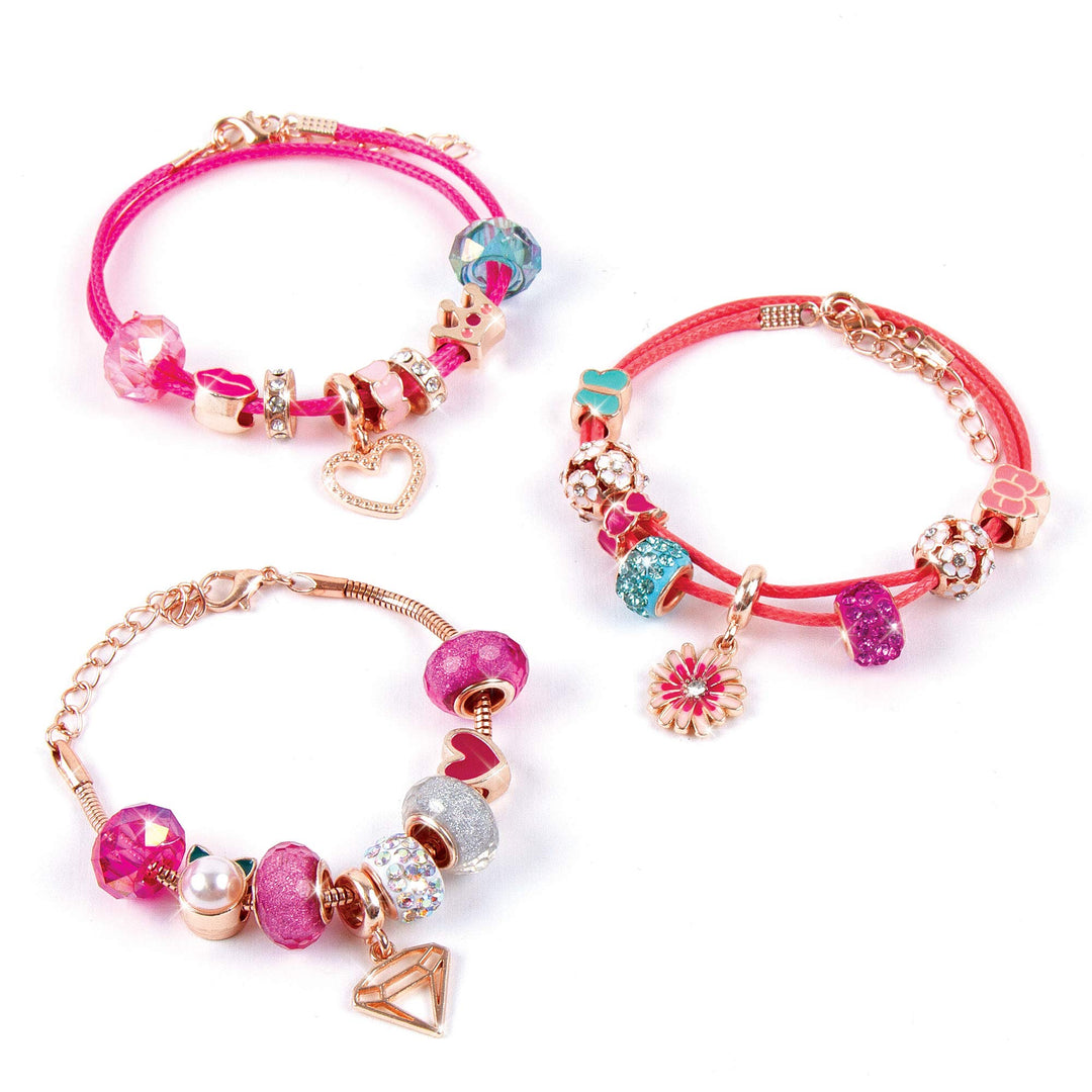 Make It Real: Braccialetti Halo Charms Rosa;