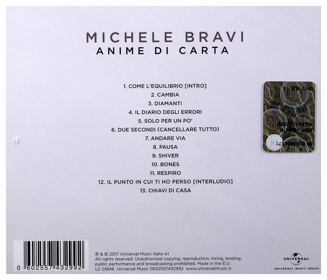 Michele Bravi - Anime Di Carta;