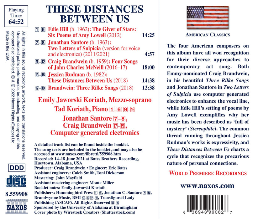These Distances Between Us: Brandwein/Hill/Rudman/Santore;