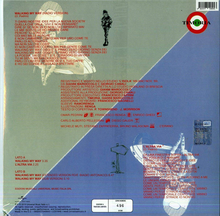 Timoria - Walking My Way (30Th Anniversary) (7" Vinile Colorato) (Rsd 2019);