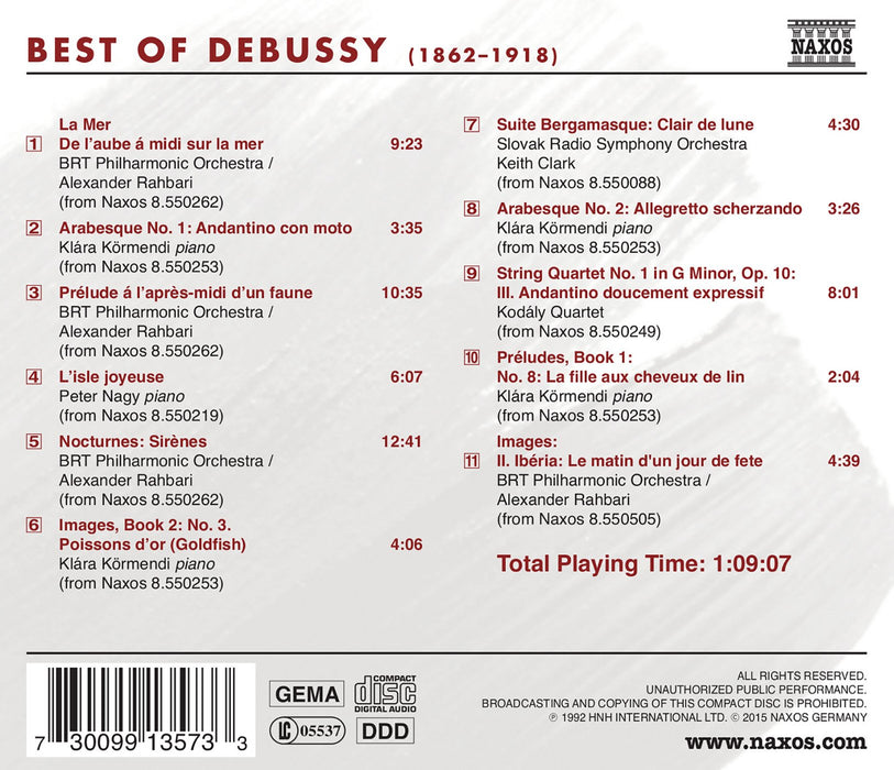 Claude Debussy - Best Of Debussy;