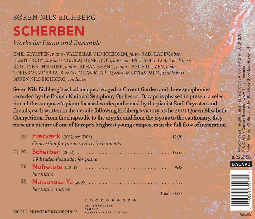 Soren Nils Eichberg - Works For Piano & Ensemble;