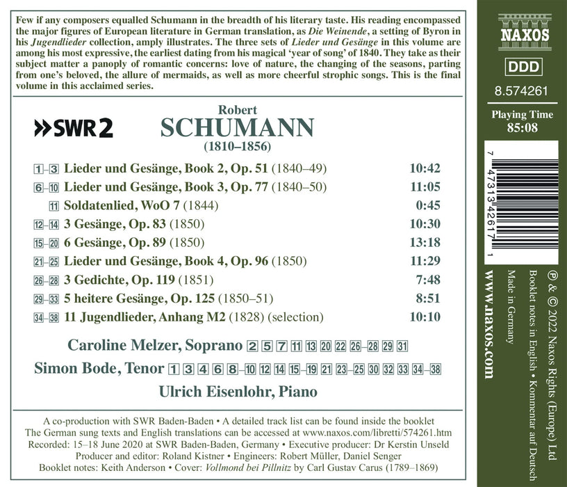 Robert Schumann - Lieder Edition, Vol. 11;