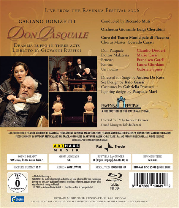 Gaetano Donizetti - Don Pasquale;