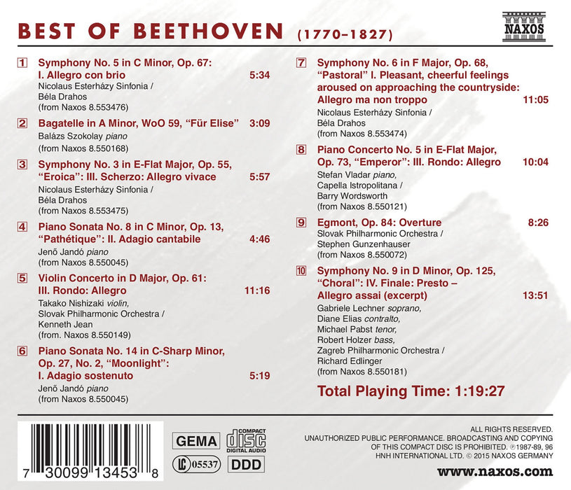 Ludwig Van Beethoven - The Best Of;