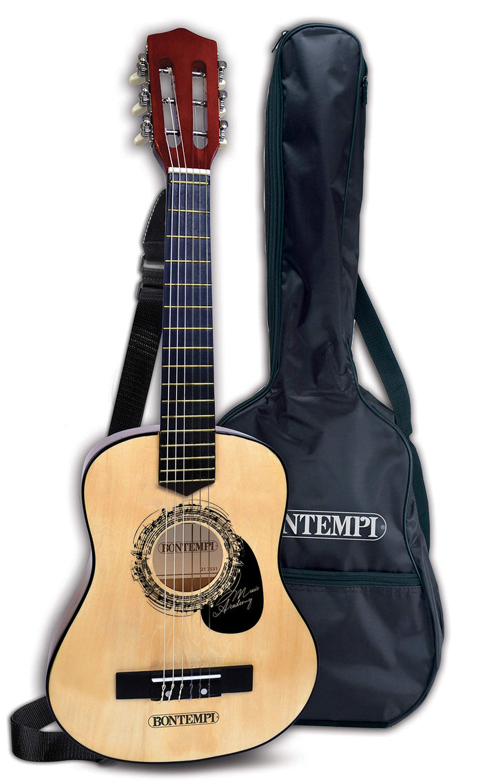 Bontempi 21 7531 - Classical Guitar In Wood 75 Cm With 6 Strings;