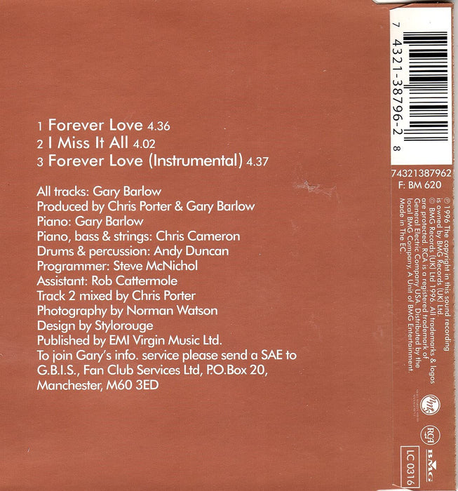 Gary Barlow - Forever Love;