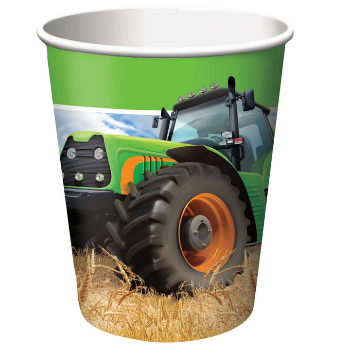 Creative Converting: Witbaard - Bekertjes Tractor Time (266Ml, 8St);