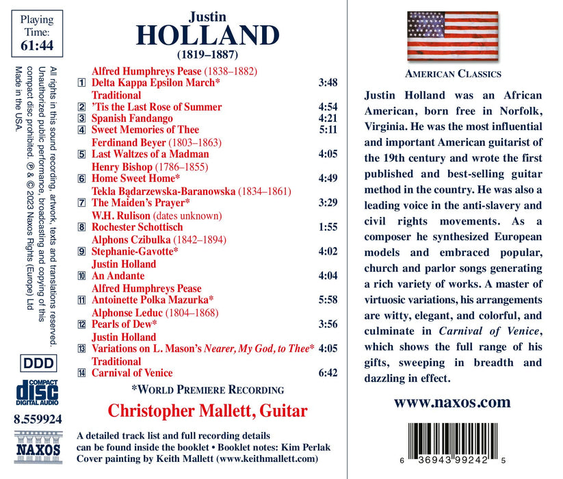 Justin Holland - Guitar Works & Arrangements;