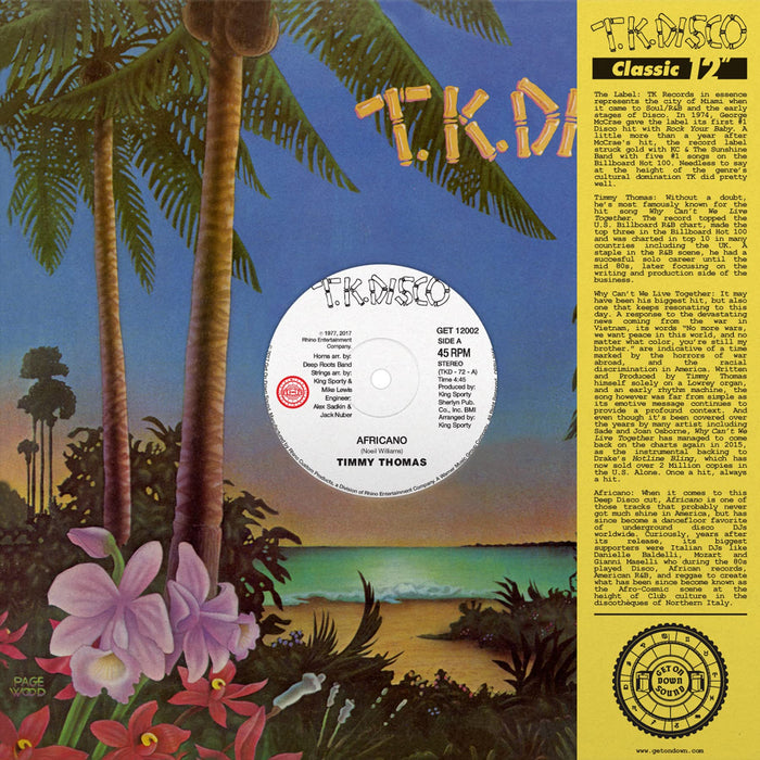 Timmy Thomas - Africano/Why Can'T We Live Together (Ep 12");
