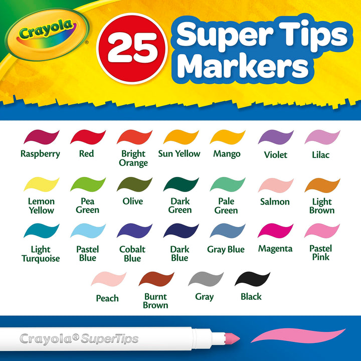 Crayola: Set Valigetta Pennarelli Lavabili Superpunta;