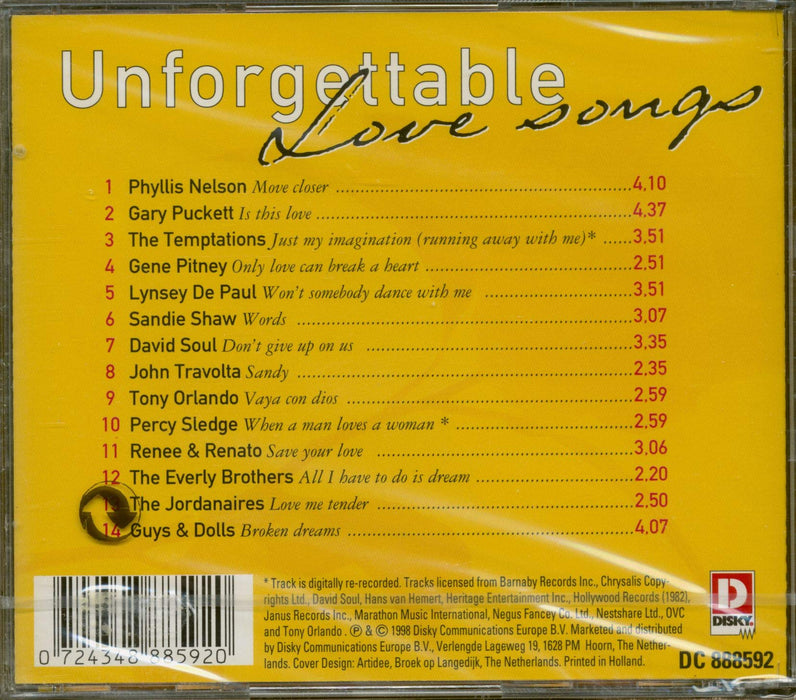 Unforgettable Love Songs / Various;