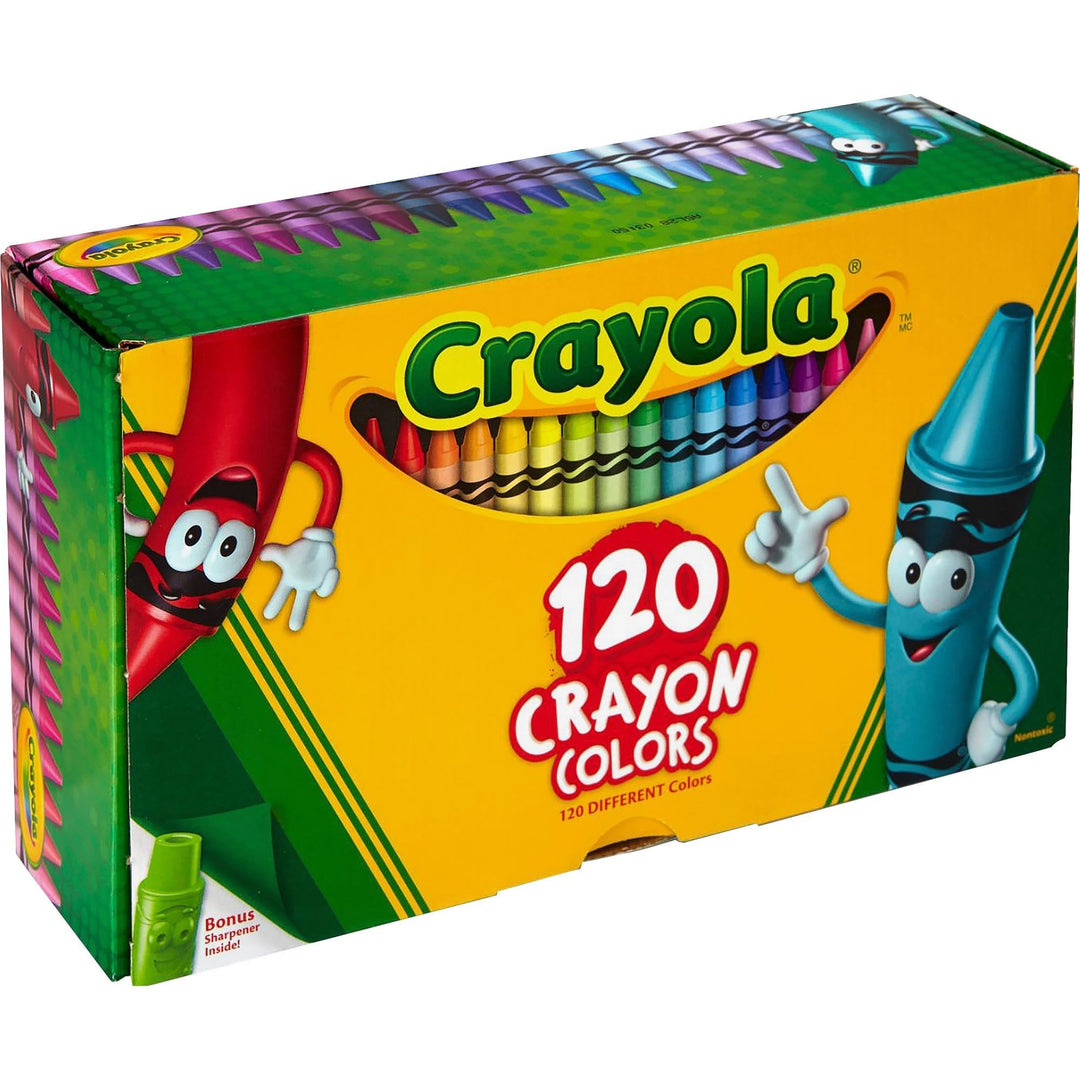 Crayola: 120 Wax Crayons With Sharpener;