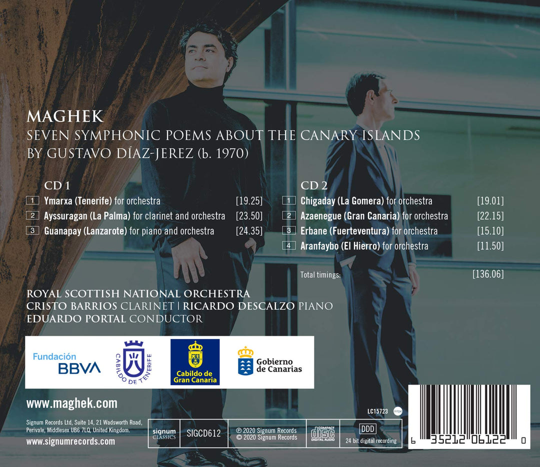 Gustavo Diaz-Jerez - Maghek - Seven Symphonic Poems About The Canary Islands (2 Cd);