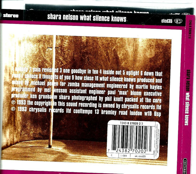 Shara Nelson - What Silence Knows;