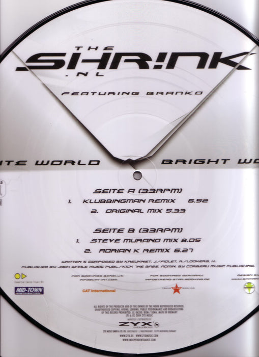 Shrink Feat.Branko - White World, Bright World (12");