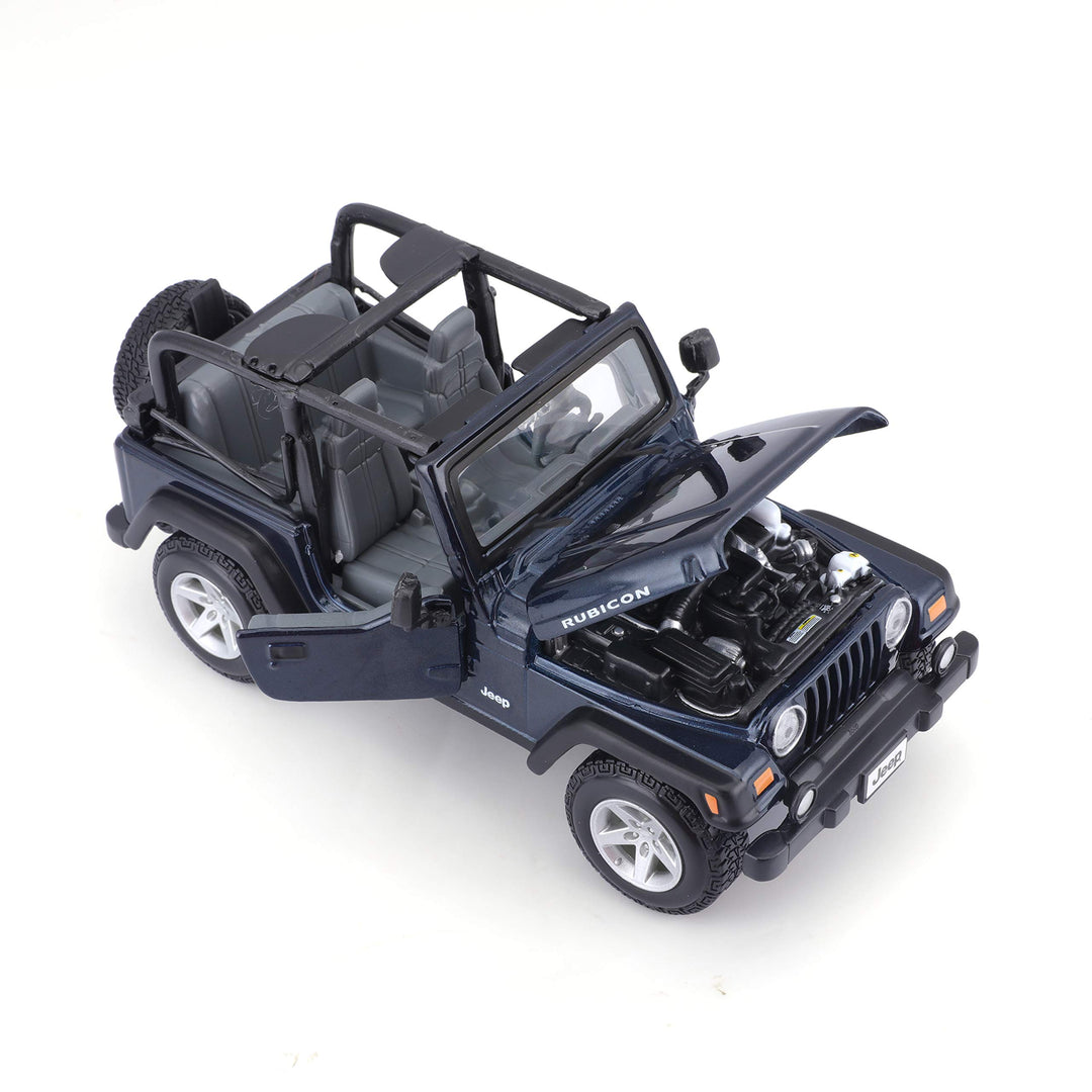 Maisto: Jeep Wrangler Rubicon 1:24 (Blu / Cachi);