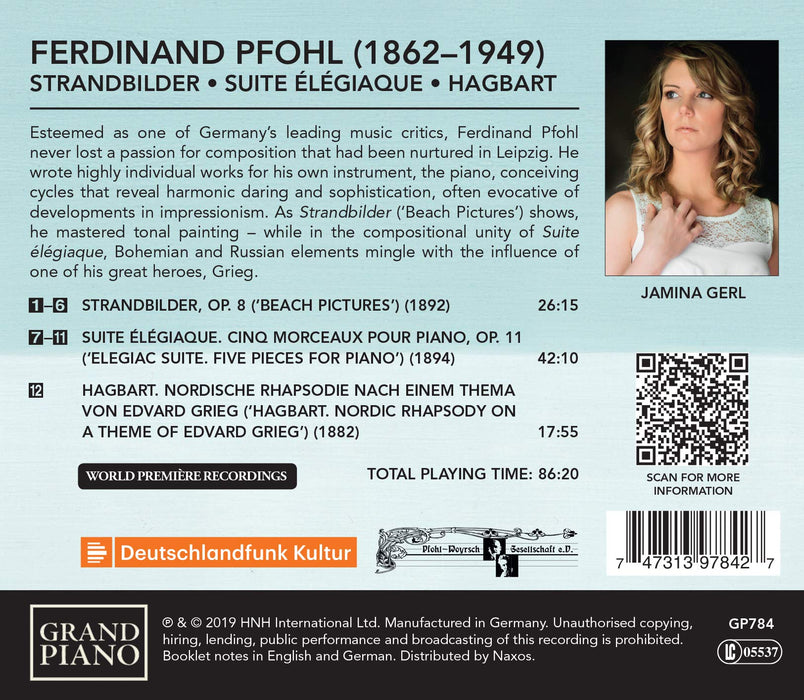 Ferdinand Pfohl - Strandbilder, Suite  Elegiaque, Hagbart;