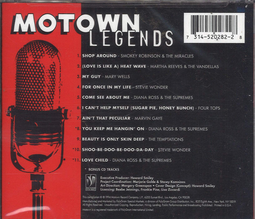 Motown Legends Volume 1 / Various;