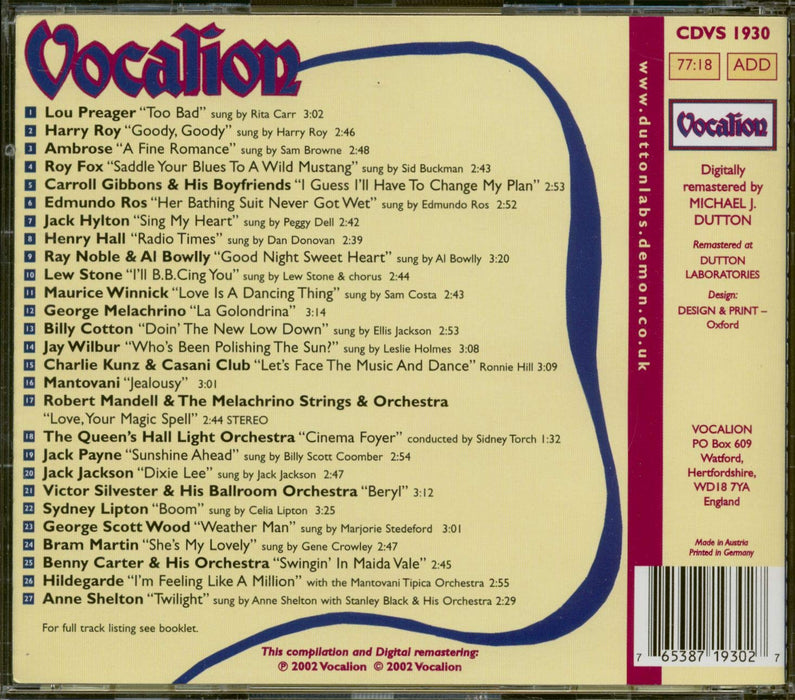 Vocalion Nostalgia Highlights / Various;