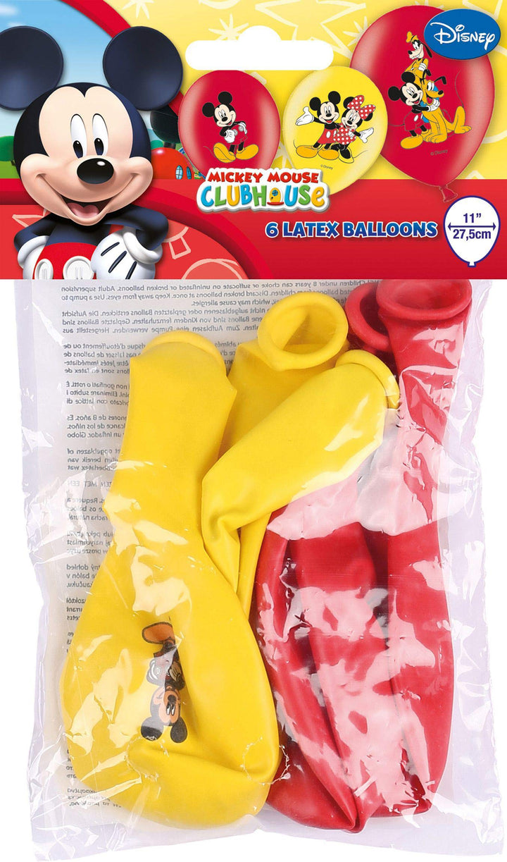 Amscan: Disney - Micky Mouse Club House Luftballons - 6Er Pack;