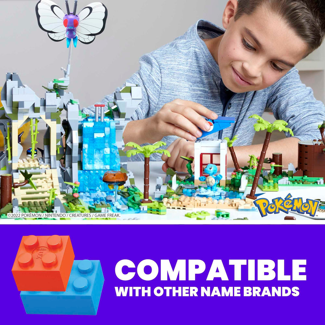 Pokemon: Mattel - Mega Adventure Builder - Spedizione Nella Giungla;