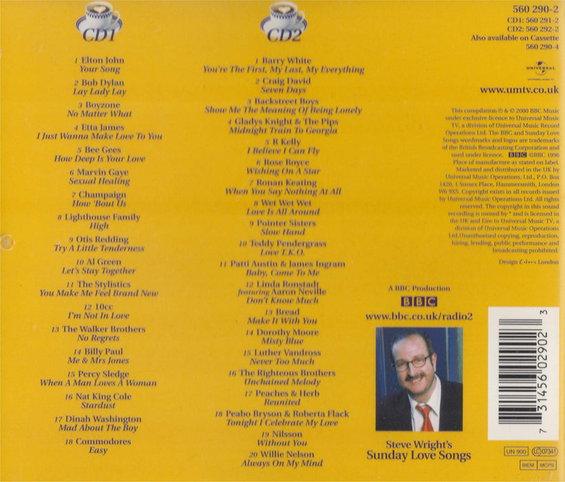 Steve Wright's Sunday Love Songs / Various (2 Cd);