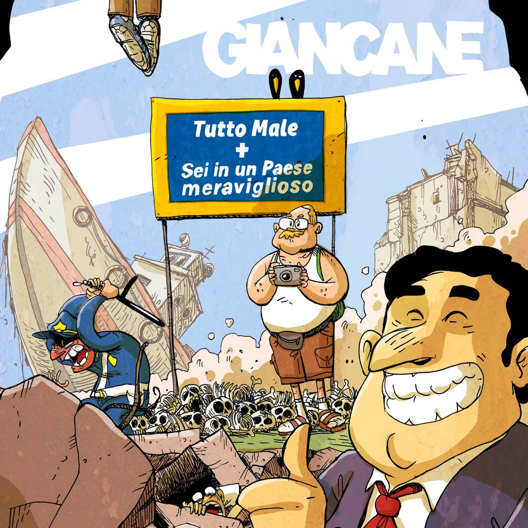 Giancane - Tutto Male / Sei In Un Paese Meraviglioso (Copertina Zerocalcare) (Red & Yellow Vinyl) (2 Lp);