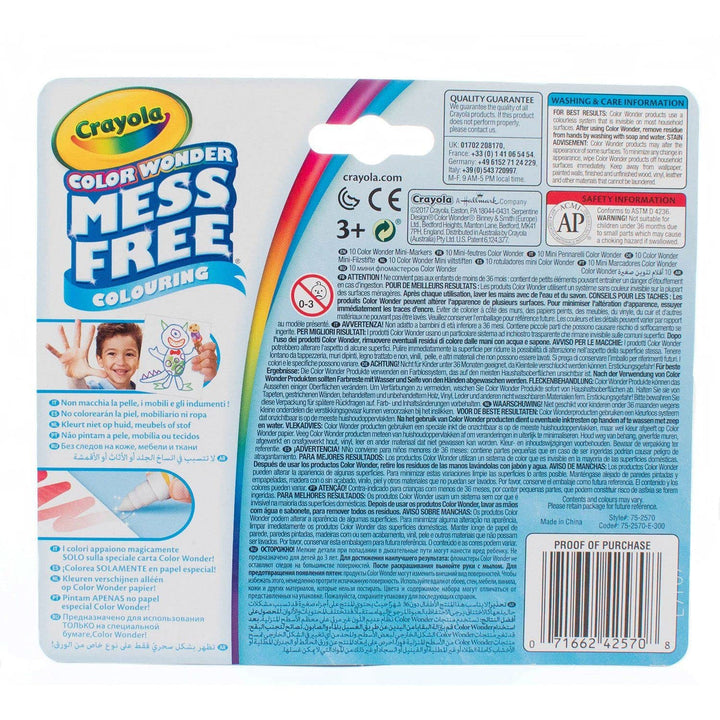 Crayola: 10 Mini Pennarelli Color Wonder;