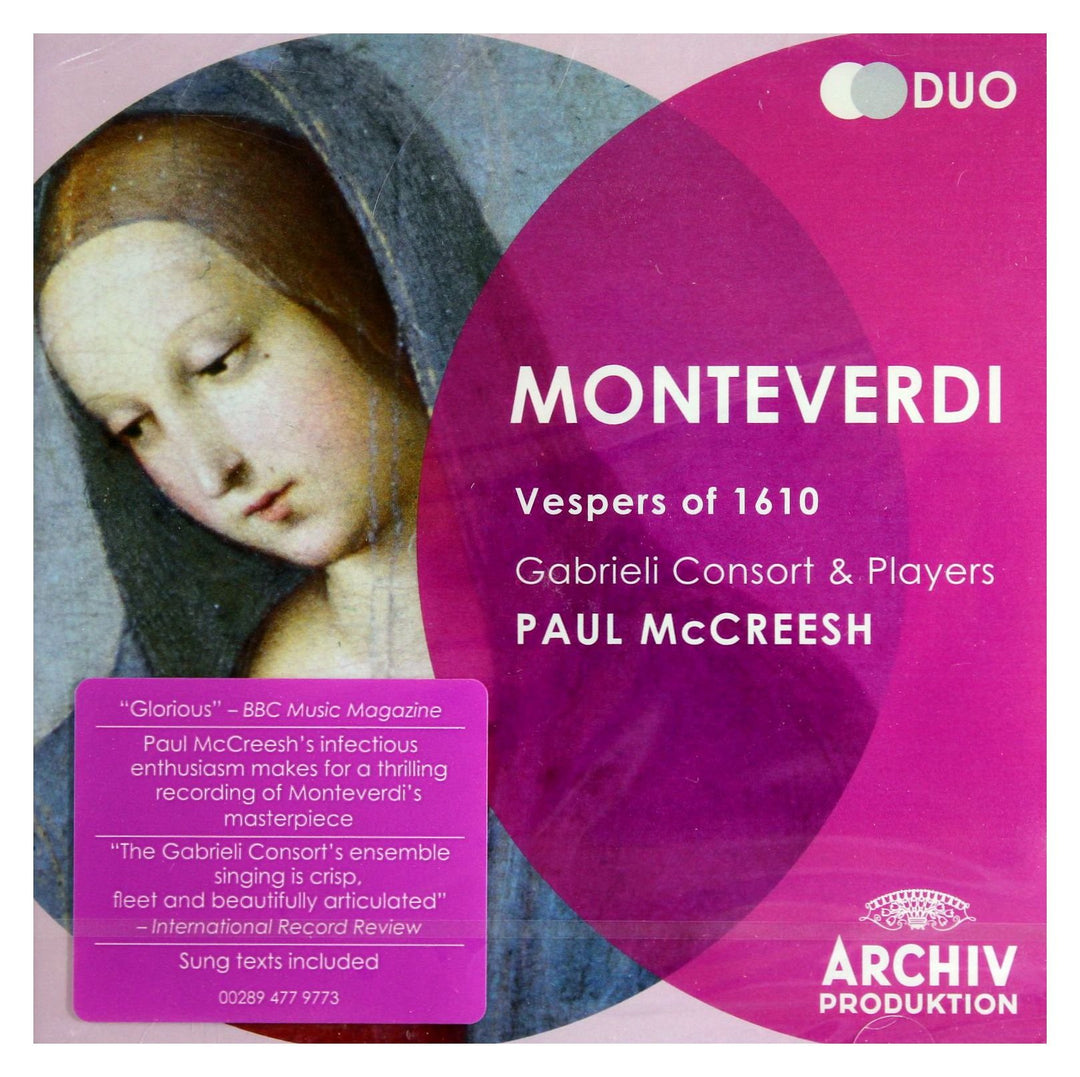 Claudio Monteverdi - Vespers Of 1610 (2 Cd);