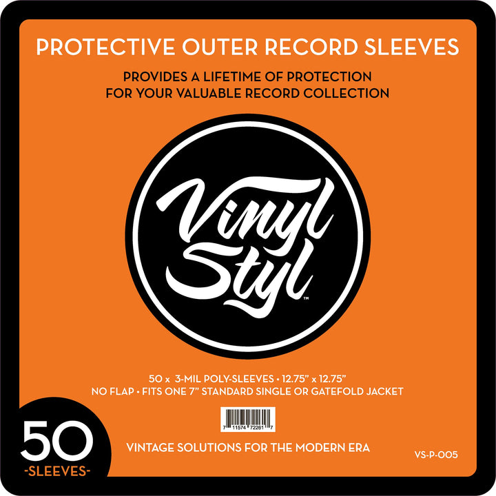 Vinyl Styl - 50 Pack Protective Outer Album Record Sleeves (Buste Protettive 33 Giri);