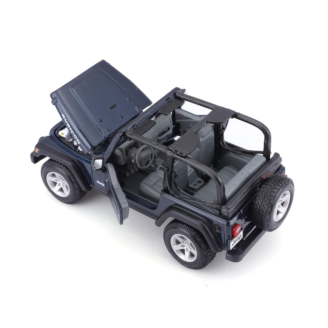 Maisto: Jeep Wrangler Rubicon 1:24 (Blu / Cachi);