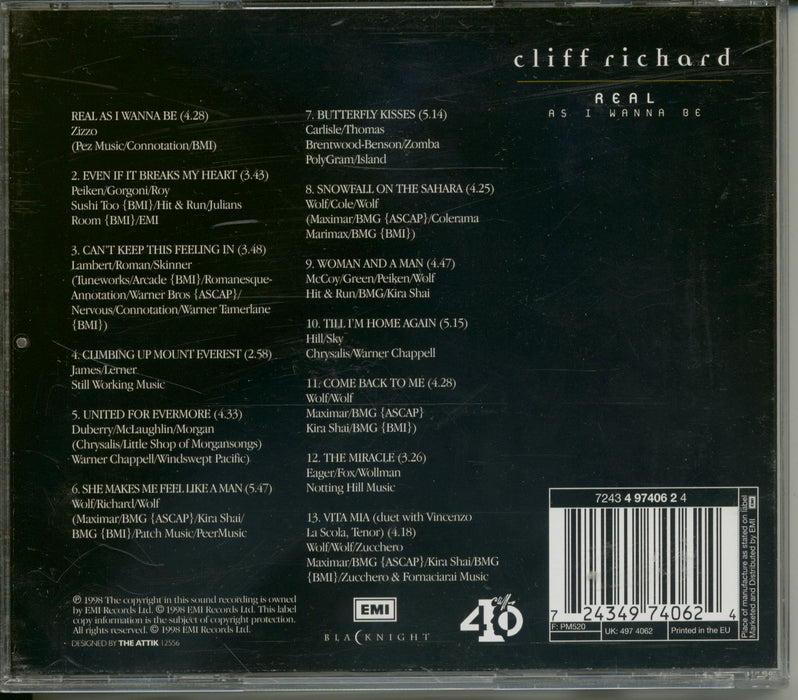 Cliff Richard - Real As I Wanna Be;