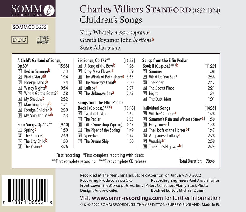 Charles Villiers Stanford - Children's Songs;