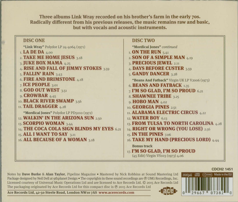 Link Wray - Link Wray S 3 -track Shack (2 Cd);