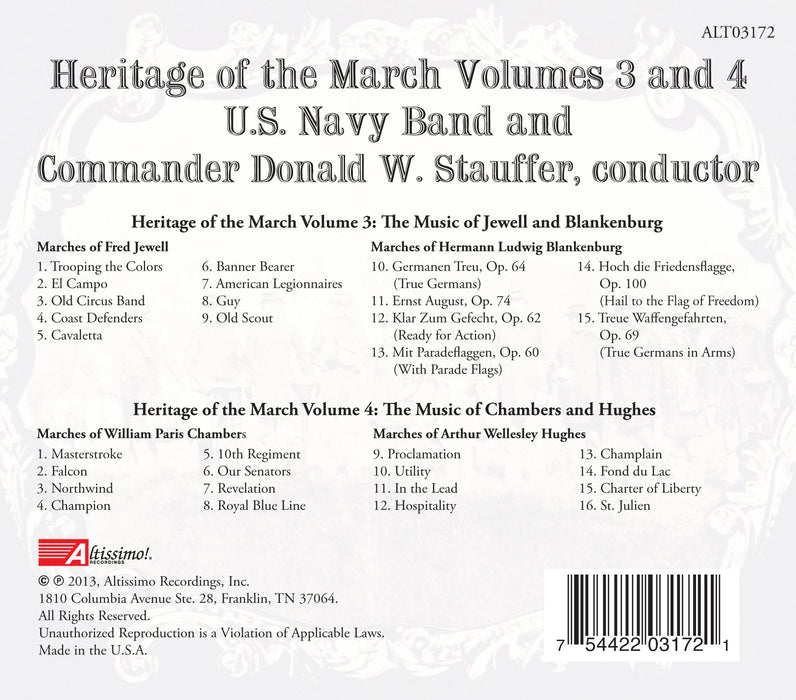 United States Navy Band (The): Heritage Of The March Vol.3+4;