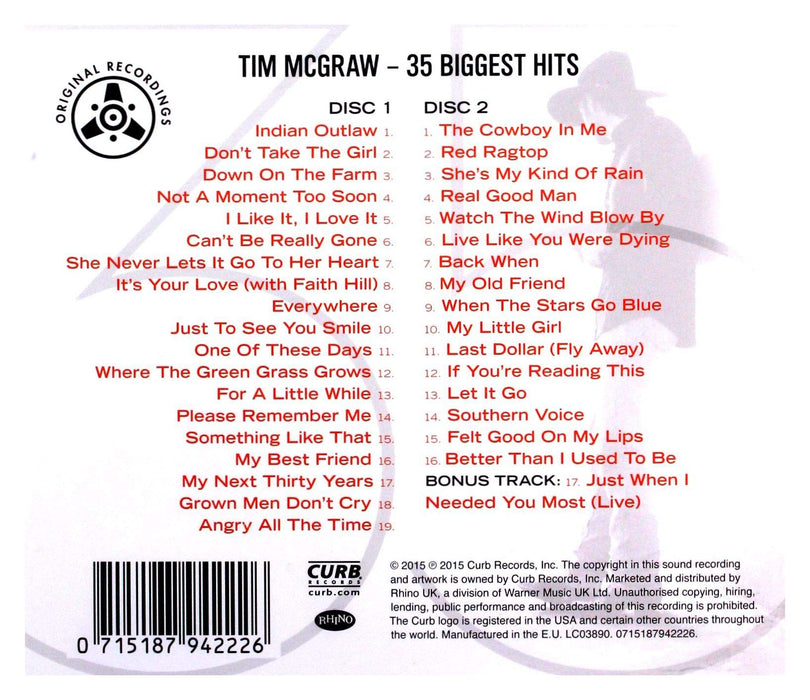 Tim McGraw - 35 Biggest Hits;