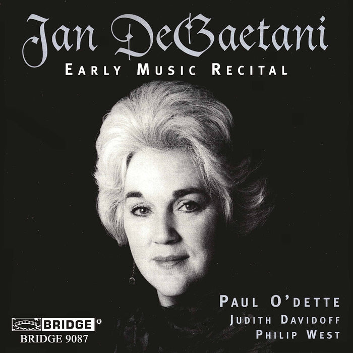 Jan DeGaetani: Early Music Recital;