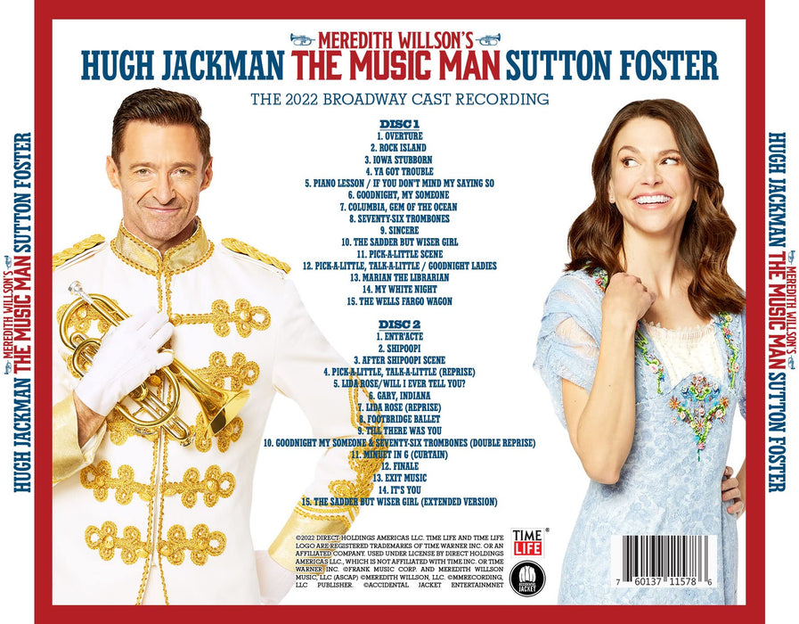 Hugh Jackman, Sutton Foster, Meredith Willson - The Music Man (The 2022 Broadway Cast Recording) (2 Cd);