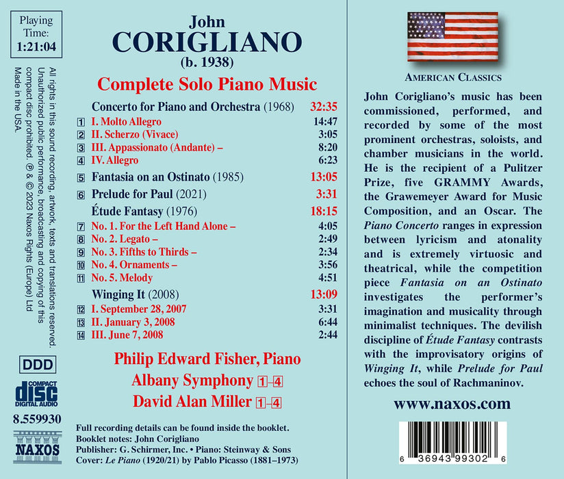 John Corigliano - Complete Solo Piano Music;