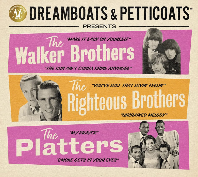Dreamboats & Petticoats Presents: The Walker Brothers / The Righteous Brothers / The Platters / Various (3 Cd);