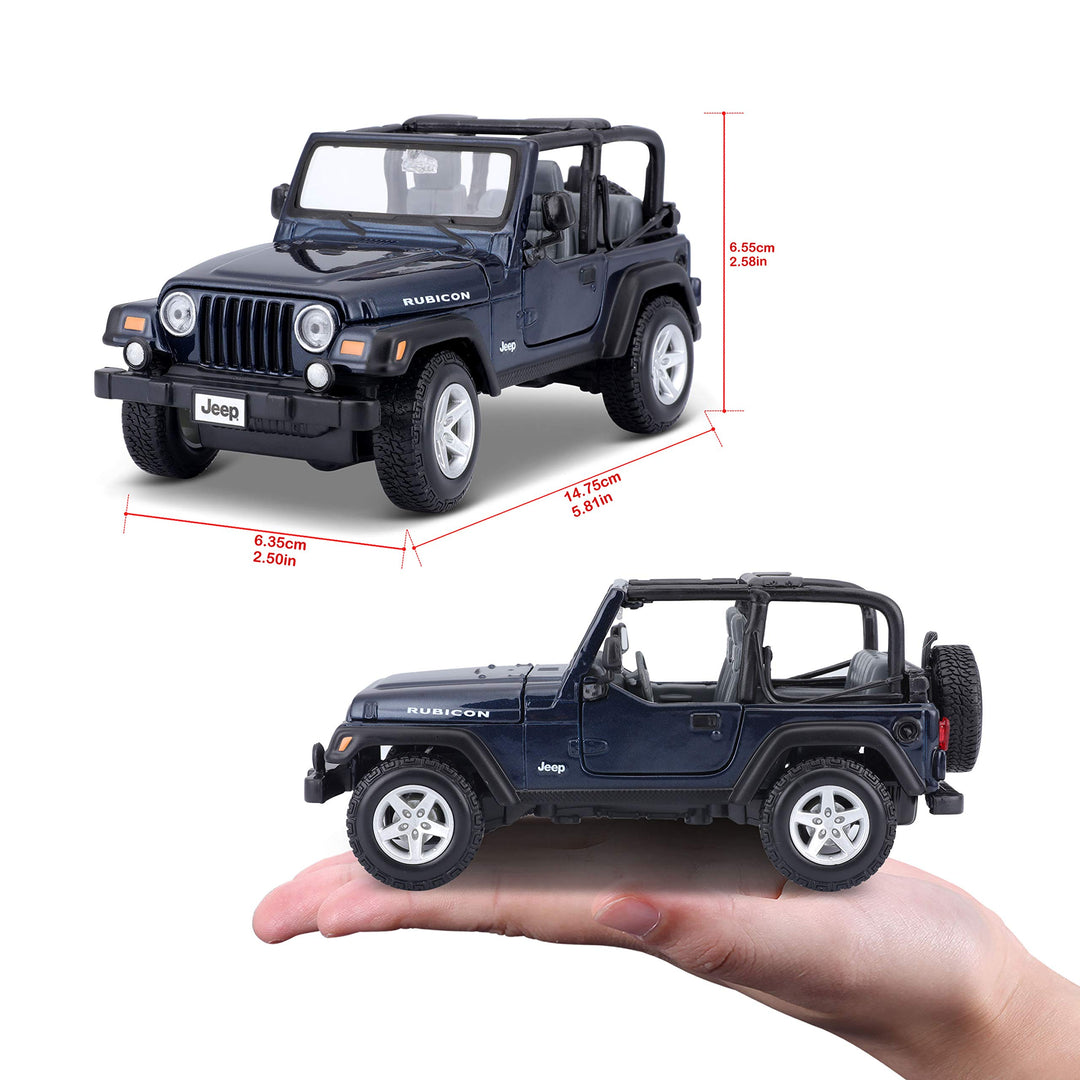 Maisto: Jeep Wrangler Rubicon 1:24 (Blu / Cachi);