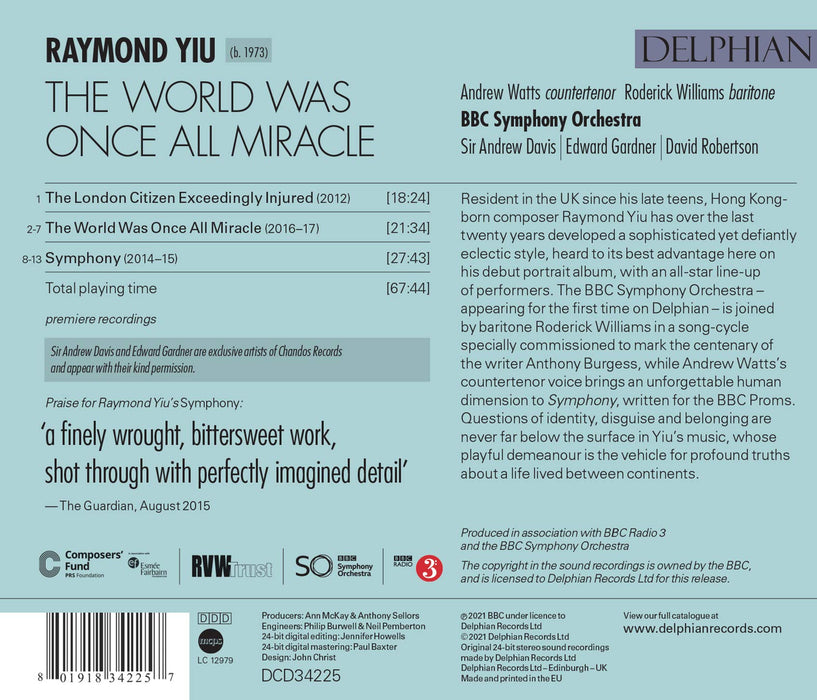 Raymond Yiu - World Was Once All Miracle;