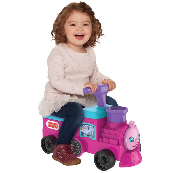 Fisher Price: Jakks - Tootin' Train Ride-On Girl Version (Quadriciclo Trenino);