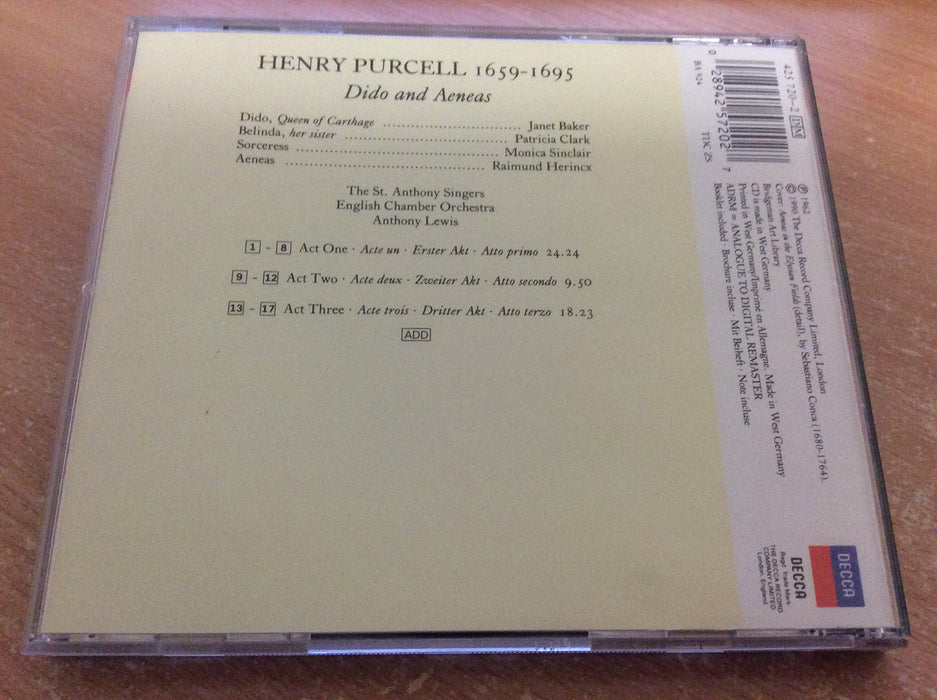 Henry Purcell - Dido And Aeneas;