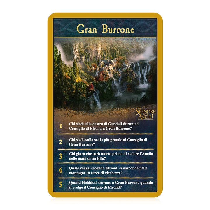 TOP TRUMPS QUIZ - THE LORD OF THE RINGS